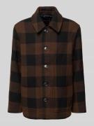 Tommy Hilfiger Oversized Hemdjacke aus Woll-Mix in Black, Größe L