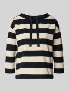 Betty Barclay Sweatshirt mit 3/4-Arm in Black, Größe 36