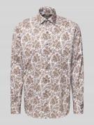 ETERNA Modern Fit Freizeithemd mit Kentkragen in Sand, Größe 40