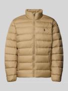 Polo Ralph Lauren Daunenjacke mit Stehkragen in Camel, Größe L