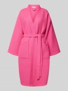 Christian Berg Woman Bademantel mit Taillengürtel in Pink, Größe L