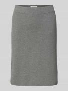 Christian Berg Woman Regular Fit Rock in Strick-Optik in Silber Melang...