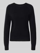 Christian Berg Woman Strickpullover mit gerippten Abschlüssen in Black...