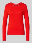 Christian Berg Woman Strickpullover mit gerippten Abschlüssen in Hellr...