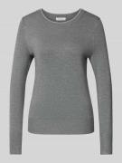 Christian Berg Woman Strickpullover mit gerippten Abschlüssen in Silbe...