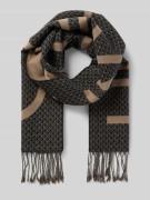 CK Calvin Klein Schal mit Ausfransungen in Black, Größe 1