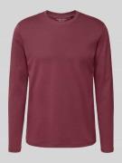 Christian Berg Men Longsleeve mit geripptem Rundhalsausschnitt in Pfla...