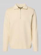 SELECTED HOMME Sweatshirt aus Baumwoll-Mix Modell 'KEV' in Ecru, Größe...