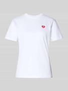HUGO Regular Fit T-Shirt aus reiner Baumwolle Modell 'DAMACIA' in Weis...
