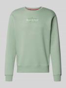 Alpha Industries Sweatshirt mit Logo und Rundhalsausschnitt in Lind, G...