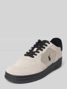 Polo Ralph Lauren Sneaker aus beschichtetem Leder-Mix in Mittelgrau, G...