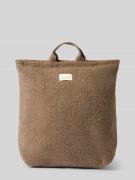 STUDIO NOOS Rucksack mit Logo-Patch Modell 'Teddy' in Mittelbraun, Grö...