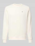 Tommy Jeans Regular Fit Sweatshirt aus Baumwoll-Mix in Offwhite, Größe...