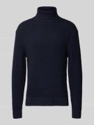 SELECTED HOMME Regular Fit Rollkragenpullover in Waffel-Struktur Model...