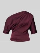 Swing Blusenshirt mit Raffungen in Dunkelrot, Größe 34