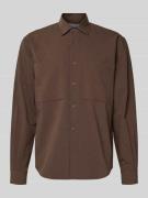 JAKE*S STUDIO MEN Regular Fit Freizeithemd mit Kentkragen und Brusttas...