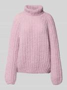 Smith and Soul Loose Fit Rollkragenpullover mit Alpaka-Anteil in Flied...