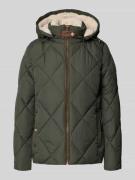 Lauren Ralph Lauren Steppjacke mit Reißverschluss in Oliv, Größe XL