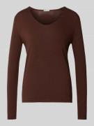Tom Tailor Regular Fit Strickpullover aus Baumwoll-Viskose-Mix in Haze...