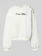 Tommy Hilfiger Relaxed Fit Sweatshirt aus Baumwoll-Mix in Ecru, Größe ...