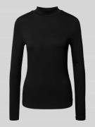 s.Oliver RED LABEL Slim Fit Langarmshirt aus Viskose-Mix in BLACK, Grö...