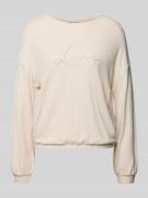 Tom Tailor Regular Fit Sweatshirt aus Viskose-Mix in Sand, Größe L