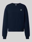 Tommy Hilfiger Regular Fit Sweatshirt aus Baumwoll-Mix in Marine, Größ...