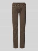 Buena Vista Slim Fit Jeans mit Knopfleiste Modell 'MALIBU' in Taupe, G...