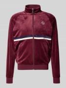 SERGIO TACCHINI Sweatjacke mit Stehkragen Modell 'DALLAS' in Violett, ...