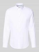 Jake*s Slim Fit Business Hemd aus Baumwolle mit Kentkragen in Weiss, G...