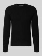 Only & Sons Regular Fit Strickpullover aus Baumwoll-Mix mit Woll-Antei...