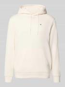 Tommy Jeans Regular Fit Hoodie aus Baumwoll-Mix in Offwhite, Größe L