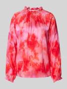 Emily Van den Bergh Bluse mit Rüschen in Pink, Größe 40