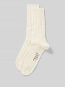 Falke Socken mit Kaschmir-Anteil Modell 'LHASA' in Offwhite, Größe 39-...