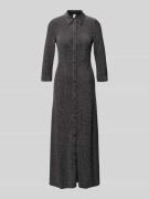 YAS Hemdblusenkleid mit 3/4-Arm Modell 'JOHANNA' in Black, Größe S