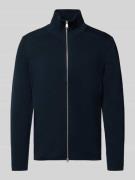 Marc O'Polo Regular Fit Strickjacke aus reiner Baumwolle in Marine, Gr...