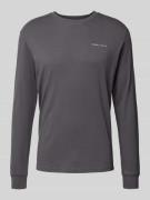 Tommy Jeans Slim Fit Langarmshirt aus reine Baumwolle in Anthrazit, Gr...