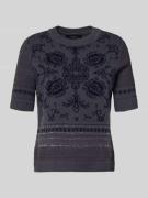 Marc Cain Strickshirt aus Schurwoll-Mix mit Kaschmir-Anteil in Taupe, ...