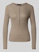 OPUS Longsleeve aus Viskose-Mix mit Knopfleiste Modell 'Sosmica' in Ta...