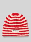 Marc O'Polo Mütze aus reiner Schurwolle in Rot, Größe 1