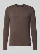 Tommy Jeans Regular Fit Strickpullover aus reiner Baumwolle in Dunkelb...