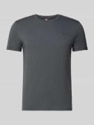 Tommy Jeans Regular Fit T-Shirt aus Baumwoll-Mix in Anthrazit Melange,...