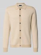 Christian Berg Men Strickjacke mit Knopfleiste in Sand Melange, Größe ...