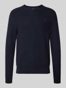 Polo Ralph Lauren Strickpullover mit Label-Stitching in Marine Melange...