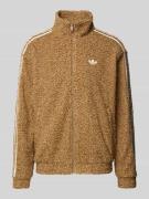 adidas Originals Sweatjacke mit Stehkragen in Beige, Größe S