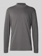 RAGMAN Longsleeve mit gerippten Abschlüssen in Dunkelgrau, Größe L