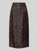 Tom Tailor Ausgestellter Midi-Rock aus Viskose-Mix in Hazel, Größe 34