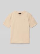Tommy Hilfiger Teens Regular Fit T-Shirt aus reiner Baumwolle in Sand,...