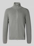 Marc O'Polo Regular Fit Strickjacke aus reiner Baumwolle in Dunkelgrau...