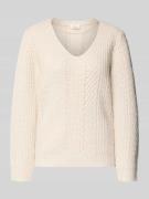 s.Oliver RED LABEL Regular Fit Strickpullover mit Woll-Anteil in Ecru,...